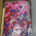 Frienda 48 Sets Valentine DIY Bookmarks Craft Kit Valentine Decorations Art Sets Blank Foam with Smile Face Hearts Owl Alphabets Stickers Pom-poms for Activity Reading Gift Exchange