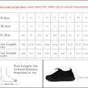 Tigeridea Women's Slip On Sneakers Non Slip Breathable Mesh Walking Shoes Casual Lightweight Drawstring Workout Shoes (7, Black)