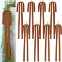 Large Velvet Christmas Bow 23.6x15.7 Inch Vintage Christmas Tree Topper Bows Christmas Staircase Wreath Bows for Xmas Fireplace Decoration (8, Light Brown)