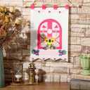 SmoothNovelty First Communion Banner Kit 9 x 12 Inches Felt Holy Grapes Craft 1st Communion Banner Kit for Church Sunday School Boys Girls DIY Catholic(Cute)