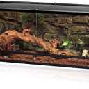 REPTI ZOO 67Gallon Reptile Large Terrarium Upgrade Glass Front Opening Tank Sliding Door with Screen Ventilation Reptile Terrarium About 48" x 18" x 18"(Knock-Down)