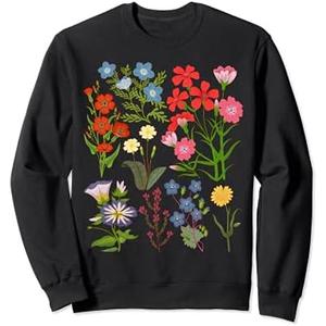 Vintage Botanical Floral Flower Hawaiian Gifts For Men Women Sweatshirt Large