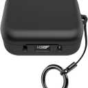 Protective case Compatible with Anker Soundcore P41i Case, Silicone Material, Thick Design with Hook, Full Device Black