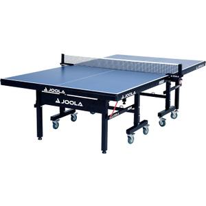JOOLA Inside Professional MDF Indoor Ping Pong Table with Quick Clamp Table Tennis Net and Post Set - 10 Minute Easy Assembly - Tournament Quality - Foldable with Single Player Playback Mode (25mm)