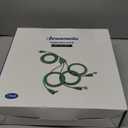 DEWENWILS Outdoor Extension Cord 1 to 3 Splitter, Total 52FT, 13A 125V 1625W 16/3C SJTW Extension Cord Waterproof Heavy Duty Cord for Holiday Decorations, Outdoor String Light, ETL Listed (Green)