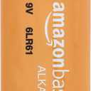 Amazon Basics 192-Count 9V Long-Lasting All-Purpose Alkaline Batteries for Smoke Detector, 5-Year Shelf Life (8 Packs of 24)