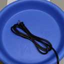 Heated Bird Bath Bowl for Outside,100W Thermostatically Controlled Heated Birdbath Single Bowl Water Heated Bird Bath for Outdoor Winter Garden Patio Yard Lawn Deck (Blue)