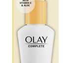Olay Face Moisturizer, Complete with Sunscreen SPF 30, Fragrance-Free for Sensistive Skin, Broad Spectrum Sun Protection, Long-Lasting Hydration, Non-Comedogenic - Vitamin E & Aloe - 2.5 Oz
