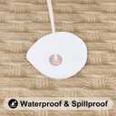 Smiry Rectangle Table Cloth, Waterproof Plastic Table Cover for 4FT Tables, 48" x 24"