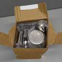 Cocktail Shaker Set Bartender Kit : 15-Piece Bar Tool Set with Acrylic Stand Bars Set with All Practical Bar Accessories, for Drink Mixing, Bar, Home, Lounge & Party, Silver