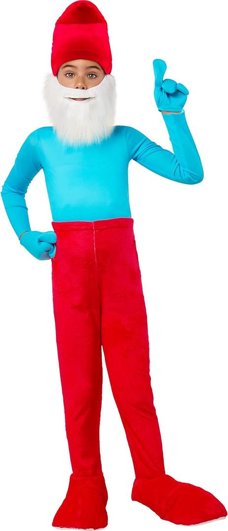 Rubie's Child's The Smurfs Papa Smurf Costume Jumpsuit (Medium)