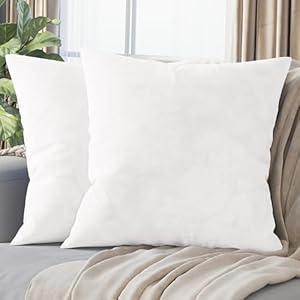 NEATERIZE Premium Velvet Pillow Covers 22x22 White - Washable Decorative Fabric Throw Pillow Covers for Couch or Bed - Set of 2