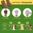 Dog Shoes for Hot Pavement - Comfortable Paw Protection for Medium & Large Dogs, Adjustable Strap & Non-Slip, Easy-Clean, Outdoor Sports Boots, Dog Booties for Summer Rain (Brown, M)