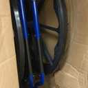 Drive Medical Blue Streak Lightweight Wheelchair - Portable Folding Mobility Aid - Swing-Away Footrests - Desk Arms - Durable Steel Frame - Easy Transport & Storage - 16-Inch Seat