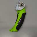 Cordless Electric Scissors, 4.2V Cardboard Cutter Tool for Cardboard Carpet Leather Packages Plastic with Rechargeable Battery Green