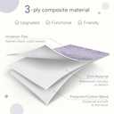 Cube Storage Baskets 1 Pack, 11x11 inch Foldable Cube Storage Bins with Leather Handles for Shelf Closet Nursery Toys (White/ Purple)