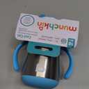 Munchkin Cool Cat Sippy Cup for Toddlers, Stainless Steel Straw Cup, 8 Ounce, Blue