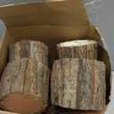 12 Pcs Wooden Vase for Centerpieces Woodland Table Decor Wooden Flower Vase Rustic Bark Stump Buckets Vintage Wood Planter Pots for Garden Party Wedding Window Home Farmhouse (Large)