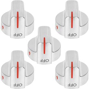 5PCS 5304509064 Gas Stove Knob for Frigidaire Stove Parts 5304509929 Kip 5R92, Replace 4546390, AP6285864, PS12364522, EAP12364522