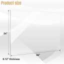 WEWLINE 3PACK Plastic Sheets 1/8" Thick 2436 Plexiglass Sheets Clear Acrylic Sheets Panels Cut to Size Clear for Craft Projects DIY Display,Picture Frame and Sign