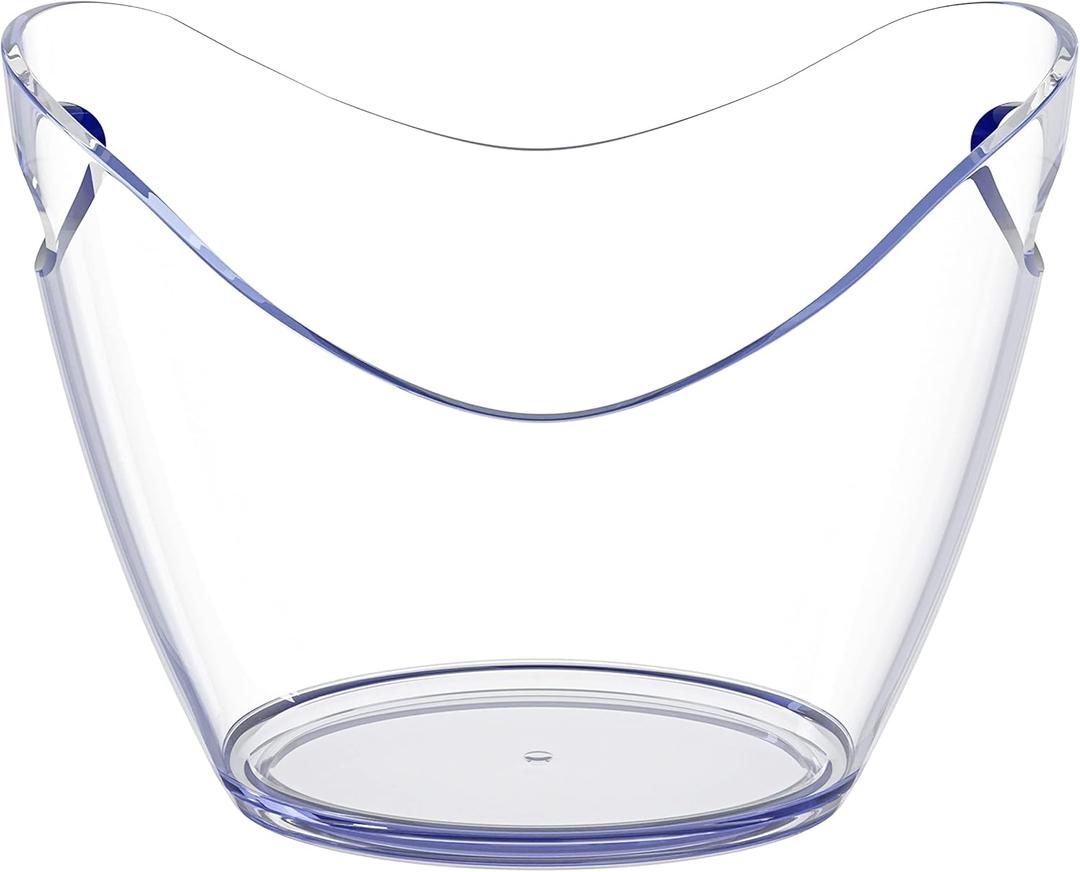 Devine Accessories - Ice Bucket Clear Acrylic 3.5 Liter Good for 2 Wine or Champagne Bottles Ice Bucket (1)