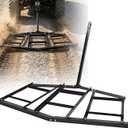 Driveway Drag, 74"-1 Heavy Duty Steel Driveway Drag Harrow with Pin-Style Hitch, Tow Behind Grader for ATV, UTV, Garden Lawn Tractors Adjustable Bars for Efficient Driveway Lawn Maintenance