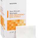 McKesson Non-Woven Sponges, Non-Sterile, 4-Ply, High Absorbency, Polyester/Rayon, 4 in x 4 in, 200 per Pack, 1 Pack