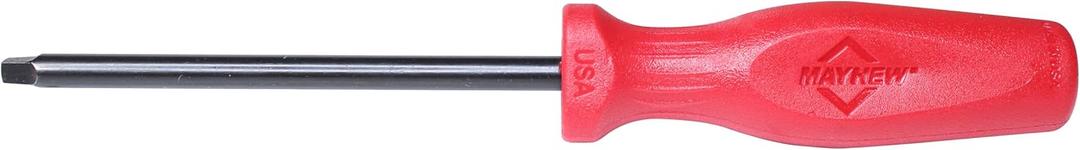 Mayhew Tools 27563 USA Square Recess Screwdriver, Red, No. 4 x 5-Inch