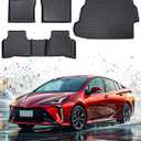 Floor Mats Cargo Liner for Toyota Prius & Prius Prime 2023 2024 2025 2026, All Weather Car Floor Mats for 5th Gen Prius 2023-2026, Non-Slip Waterproof Floor Liner Car Accessories for LE XLE Limited