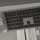 Bluetooth Keyboard and Mouse for Mac — 7-Color Backlit, Multi-Device, Rechargeable, Full-Size Wireless Keyboard Mouse Combo with Quiet Scissor-Switch Keys & Tilt Legs for Mac (Space Gray)