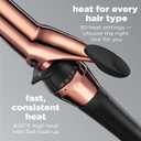 INFINITIPRO By Conair Rose Gold Titanium 1 1/4-Inch Curling Iron, 1 Inch Barrel Produces Loose Curls For Use On Medium And Long Hair