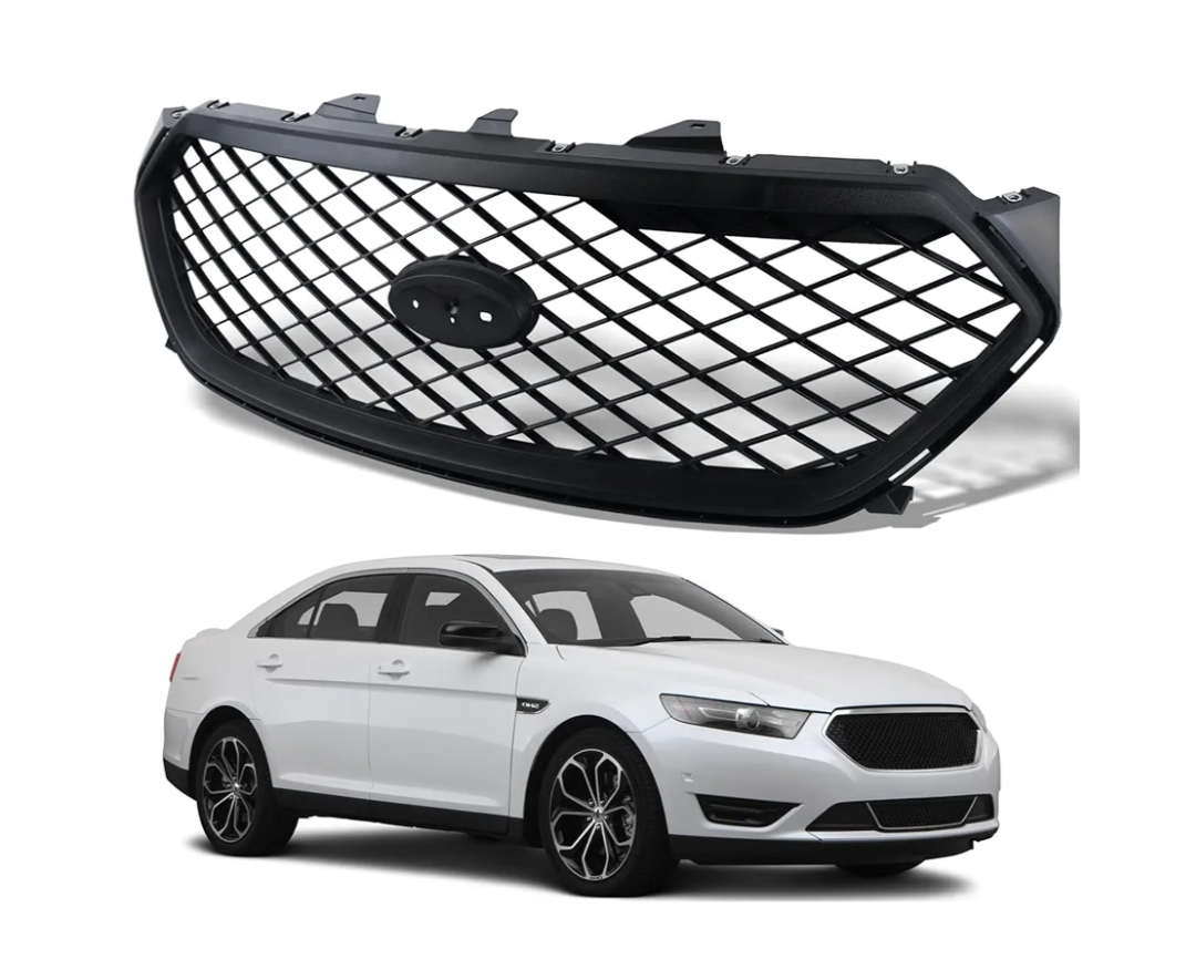 Front Bumper Grille Assembly For Ford Taurus 2013 2014 2015 2016 2017 2018 2019 Interceptor Grille Replaces# DG1Z-8200-AA Black