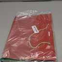 JMANNI 1PCS Large Gift Bag with Ribbon and 1 Greeting Card 2 Tissue Papers, Portable Paper Gift Bag with Handles, Birthday Gift Bags,Present Bags for Wedding Party,Mothers Day12.6" x 9.8" x 3.9"(Red)