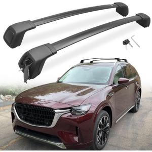 Lockable Roof Rack Cross Bars Fit for Mazda CX90 CX-90 PHEV 2024 2025 Anti Theft Heavy Duty Cargo Carrier Crossbars Accessories