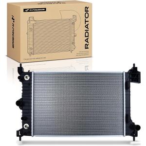 A-Premium Engine Coolant Radiator with Transmission Oil Cooler Compatible with Chevrolet Chevy Sonic 2012 2013 2014 2015 2016 2017 2018, L4 1.8L, Automatic Trans., Replace# GM3010546