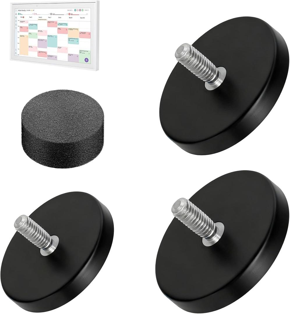Magnetic Fridge Mount for Skylight Calendar 15 inch, Fridge Calendar Magnet,with 3 Neodymium Magnets and 1 Foam Pad,Rubber Surface Coating to Prevent Scratches Skylight Calendar Stand