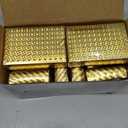 Zubebe 12 Decks of Playing Cards Waterproof Plastic Foil Poker Cards Bulk for Adults Washable Flexible Party Game Gift Favors(Gold)