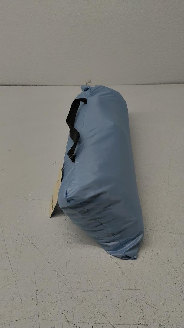 WhiteFang Beach Tent Anti-UV Portable Sun Shade Shelter for 3 Person, Extendable Floor with 3 Ventilating Mesh Windows Plus Carrying Bag, Stakes and Guy Lines (Sierra Blue)