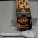 Wooden Spoons for Cooking  10 Pc Teak Wood Utensil Set, Durable, Nonstick Safe & Heat Resistant with Ergonomic Handles