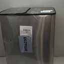 GAOMON Kitchen Dual TrashCan and Recycling Bin, 2 x 4 Gallon Stainless Steel TrashCan, 30 Liter, Removable Inner Bin and Soft Close Lid, Suitable for Home, Office, Business - Silver