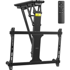 VIVO Electric Ceiling TV Mount for 32 to 70 inch Screens, Large Flip Down Motorized Pitched Roof VESA Mount, Master Pack, Black, MOUNT-E-FD70