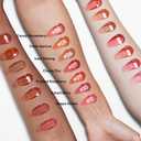 JUDYDOLL Ice Watery Lip Gloss,Moisturizing Liquid Lipstick with Hyaluronic Acid & Collagen,Long-lasting Mirror Lip Glazes with Iron Applicator(#02 Candy Strawberry,2.4 Grams)