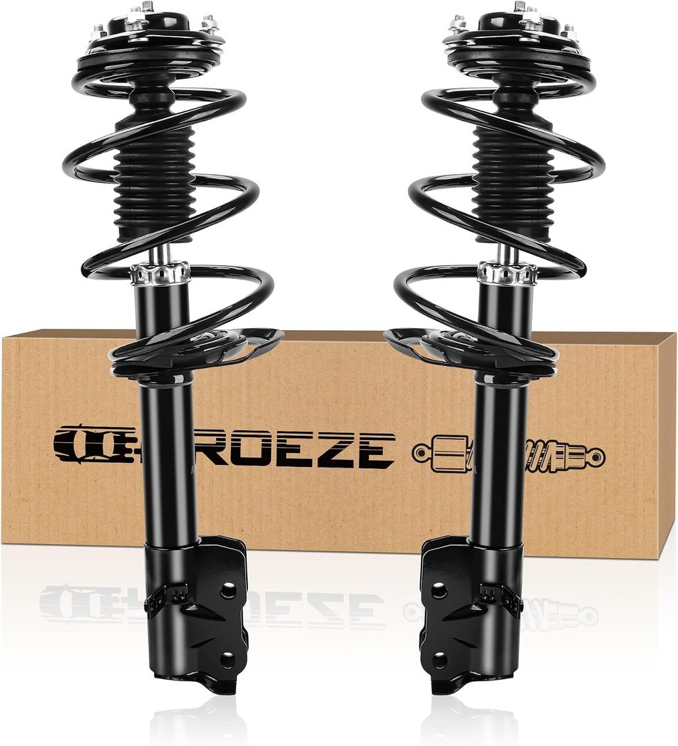 PROEZE Front Strut Assembly for 2007-2012 Caliber, Shock Absorber Front with Coil Springs Replace 172367 172368, Driver and Passenger Side, 2PCS