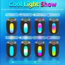 Bluetooth Speaker - Portable Bluetooth Speaker: Powerful Loud Sound/36H Playtime/8 LED Light Modes/TWS Pairing/IPX5 Waterproof/BT 5.3｜for Outdoor/Party/Travel/Camping, Beach Essentials, Birthday Gifts