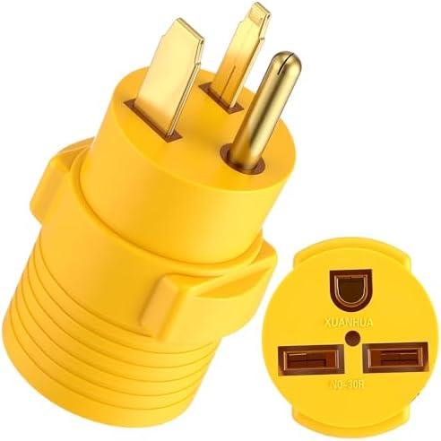 Kanayu 50Amp to 30Amp Welder Adapter Compatible with NEMA 6-50P to 6-30R, 3 Prong Industrial Welder Male Plug to 3 Prong Heater Female Receptacle, Garage Heater Adapter