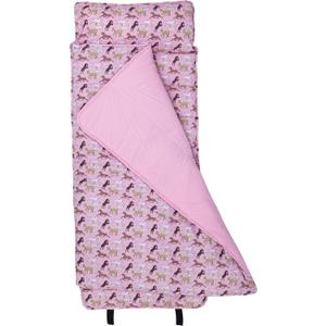 Wildkin Kids Original Nap Mat Cozy Kids Sleep Mat with Pillow, ideal for School & Travel (Pink, L)