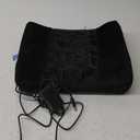 CILI Lumbar Support Pillow for Office Chair, Heated Back Support Pillow with Vibration, Back Massager for Chair, Back Rest Cushion Pillow for Desk Chair Sofa, Gifts for Mom Dad Women Men (Black)