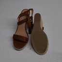 DREAM PAIRS Womens Open Toe Espadrilles Dressy Platform Sandals Buckle Ankle Strap Stylish Wedges Sandals (10, Tan/Suede)
