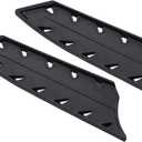 PATIKIL Plastic Safety Knife Cover Sleeves for 8" Chef Knife or 7" Santoku Knife, 2 Pack Knives Edge Guard Blade Protector Universal Knife Sheath, Black