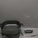 Electric Skillet 6-Quart Hot Pot Nonstick - PFOA-Free Ceramic Coating Pot, 1600W, Timer & 3 Power Settings for Steak, Egg, Ramen